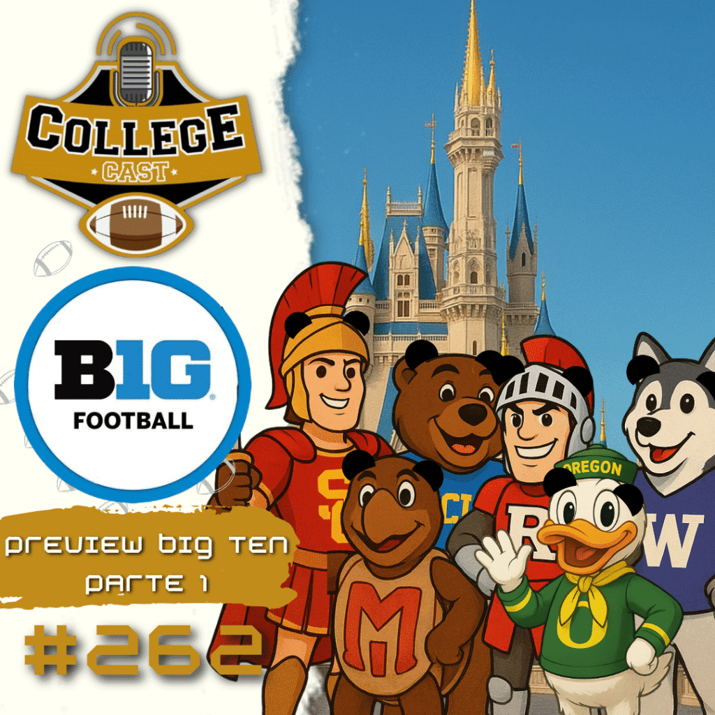 CollegeCast #262: Preview Big Ten, Parte 1 - O mundo mágico do futebol americano!