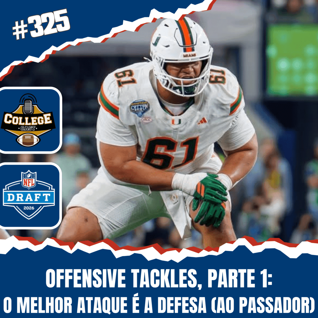 CollegeCast #325: Offensive Tackles, Parte 1 - O melhor ataque é a defesa (ao passador)