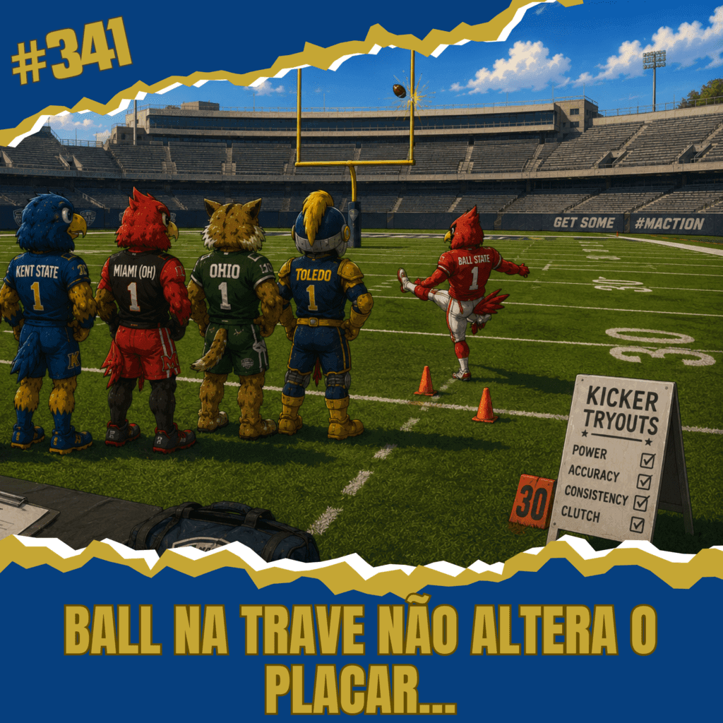 CollegeCast #341: Preview Mid-American Conference, Parte 1 - Ball na trave não altera o placar...