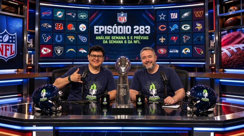 Hard Count Podcast – Episódio 285 – Análise da Semana 5 e Prévia Semana 6 da Temporada 2026 NFL