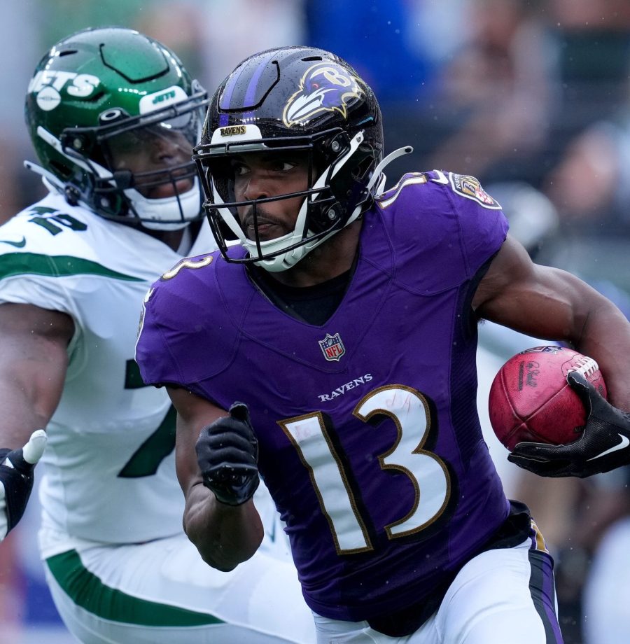 Devin Duvernay anotou 2 touchdowns para o Baltimore Ravens