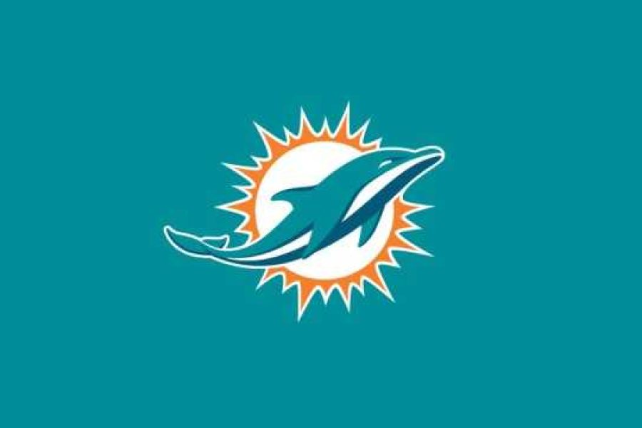 Logo dos Dolphins, número 21 do ranking de torcidas da NFL
