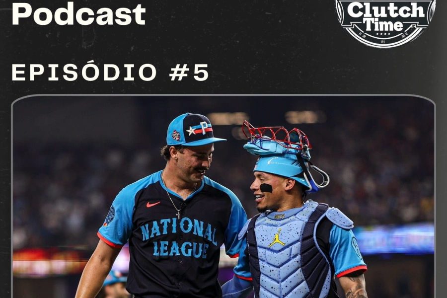 Capa do Podcast Clutch Time, edição de número 05, Recap do All Star Game da MLB, Internacionalização da NBA e futuro do Brandon Aiyuk