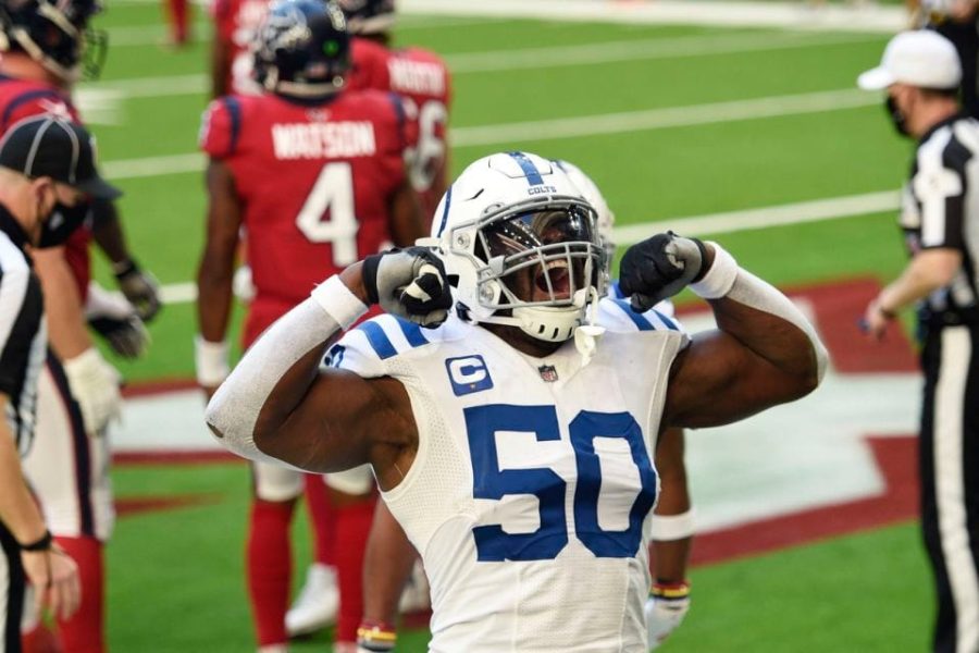 Justin Houston comemora mais um safety em sua carreira