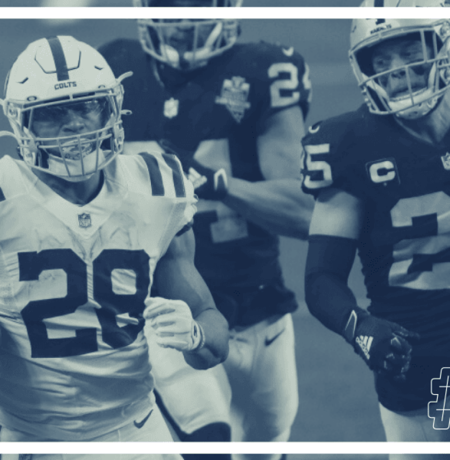 Capa do episódio: Jonathan Taylor corre para touchdown