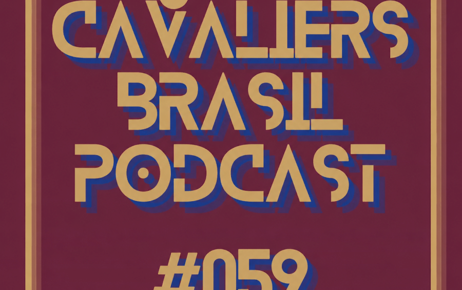 Capa retrô do podcast Cavaliers Brasil #059