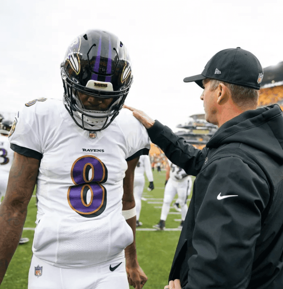 Lamar Jackson em um dia ruim pelo Baltimore Ravens