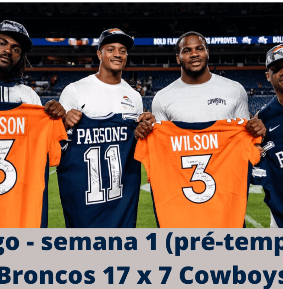 Live pós-jogo w1 pré-temporada