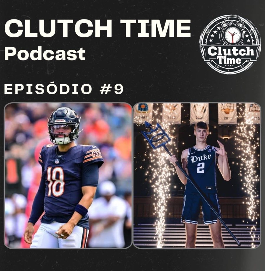 Capa do podcast Clutch Time, episódio 09: Cooper Flagg, o mais novo prodígio do basquete, desempenho dos Quarterbacks calouros na NFL, e recordes inquebráveis na MLB