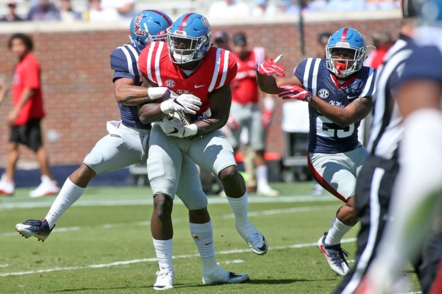 Ole Miss Football in the 2017 Grove Bowl in Oxford, MS on April 8th, 2017.Photos by Petre Thomas/ Ole Miss Athletics