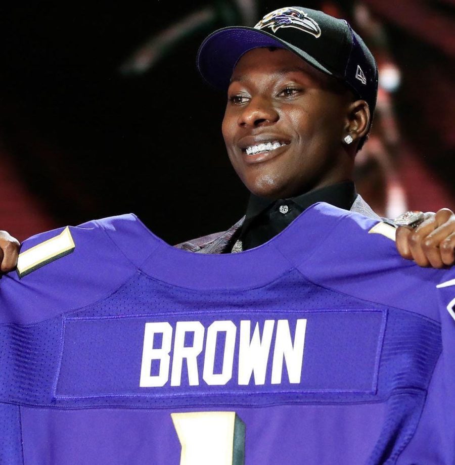 Marquise Brown novo WR do Baltimore Ravens