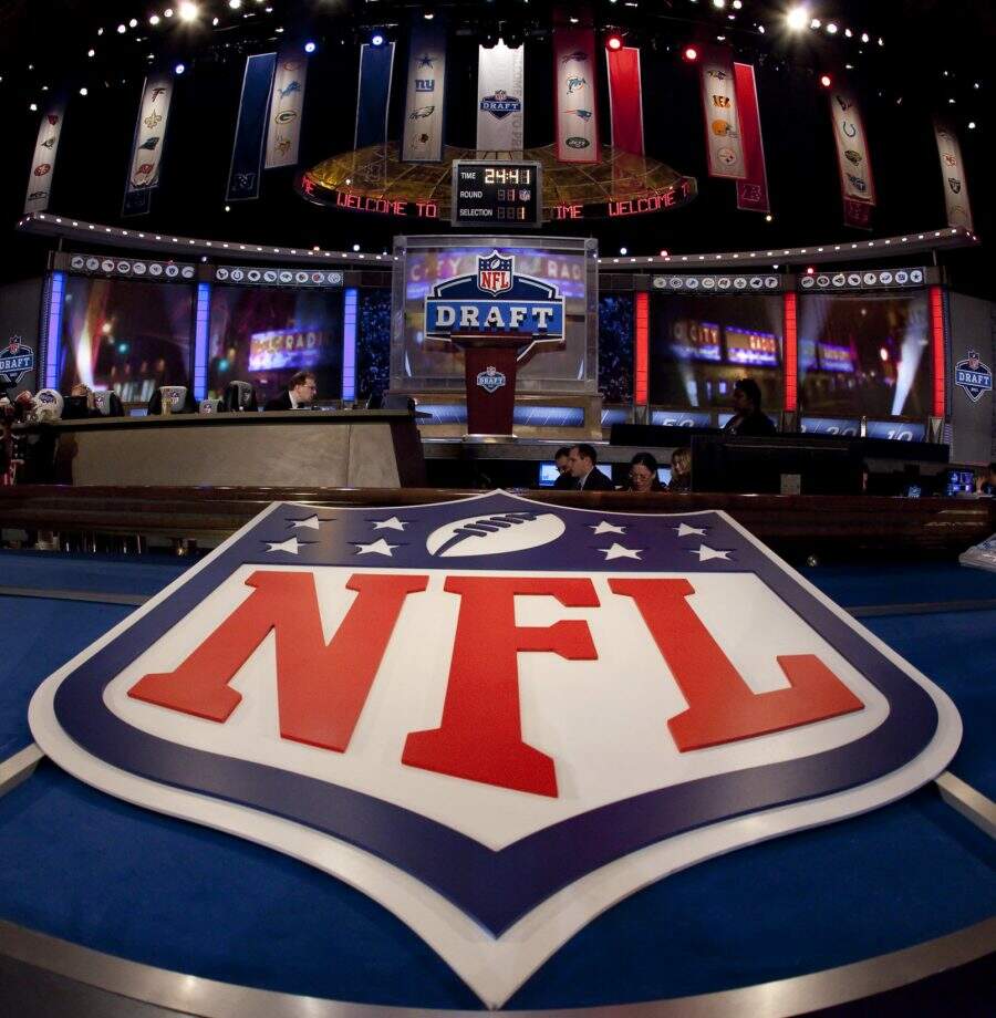 April 28, 2011: Stage is set for the Draft during the 76th NFL Draft at Radio City Music Hall in New York City, New York. (Cal Sports Media via AP Images)