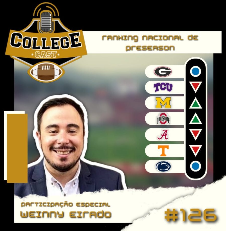 CollegeCast #126: Justiça e injustiças do ranking nacional de preseason (com Weinny Eirado da ESPN Brasil)