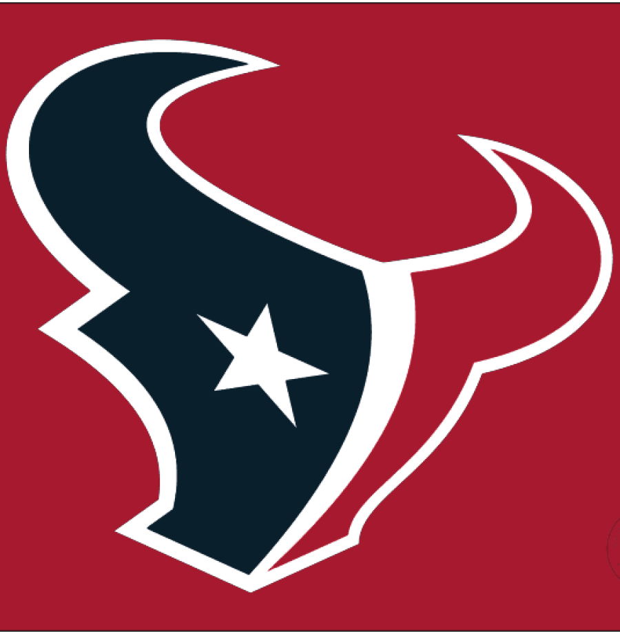 Logo dos Texans, número 24 do ranking de torcidas da NFL