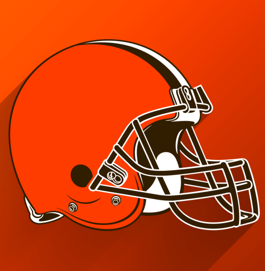 Logo dos Browns, número 16 do ranking de torcidas da NFL