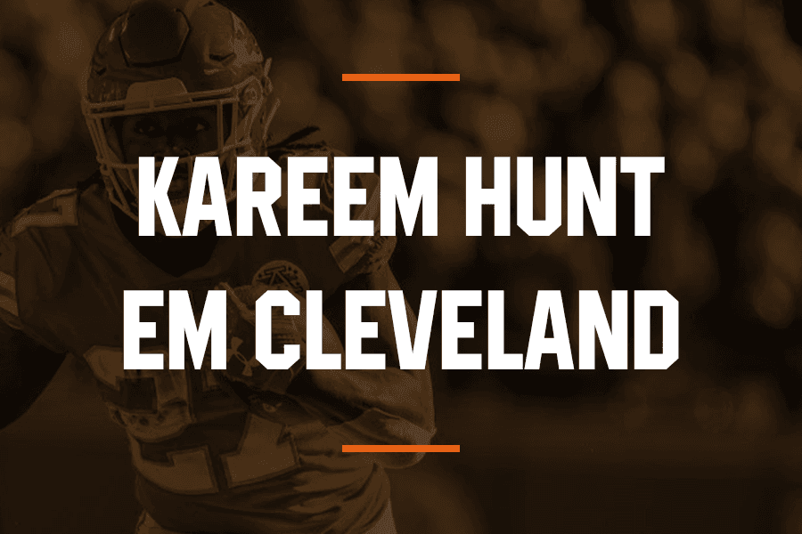Cleveland Browns contrata RB Kareem Hunt