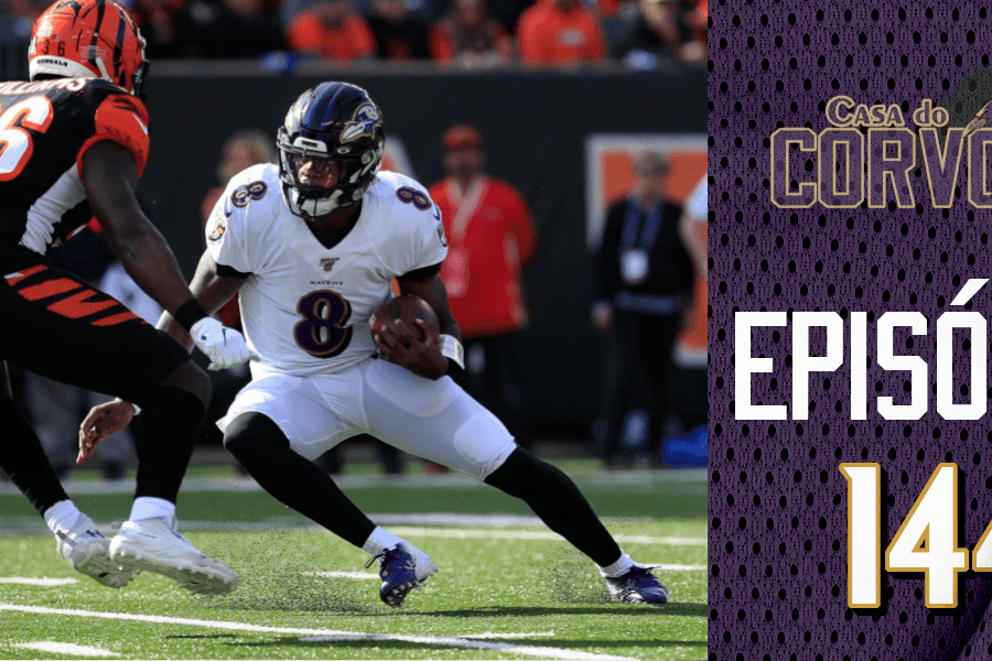 Lamar Jackson no ultimo confronto entre Ravens e Bengals