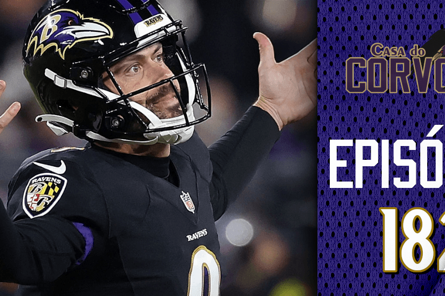 Justin Tucker, kicker do Baltimore Ravens, no final do sunday night football