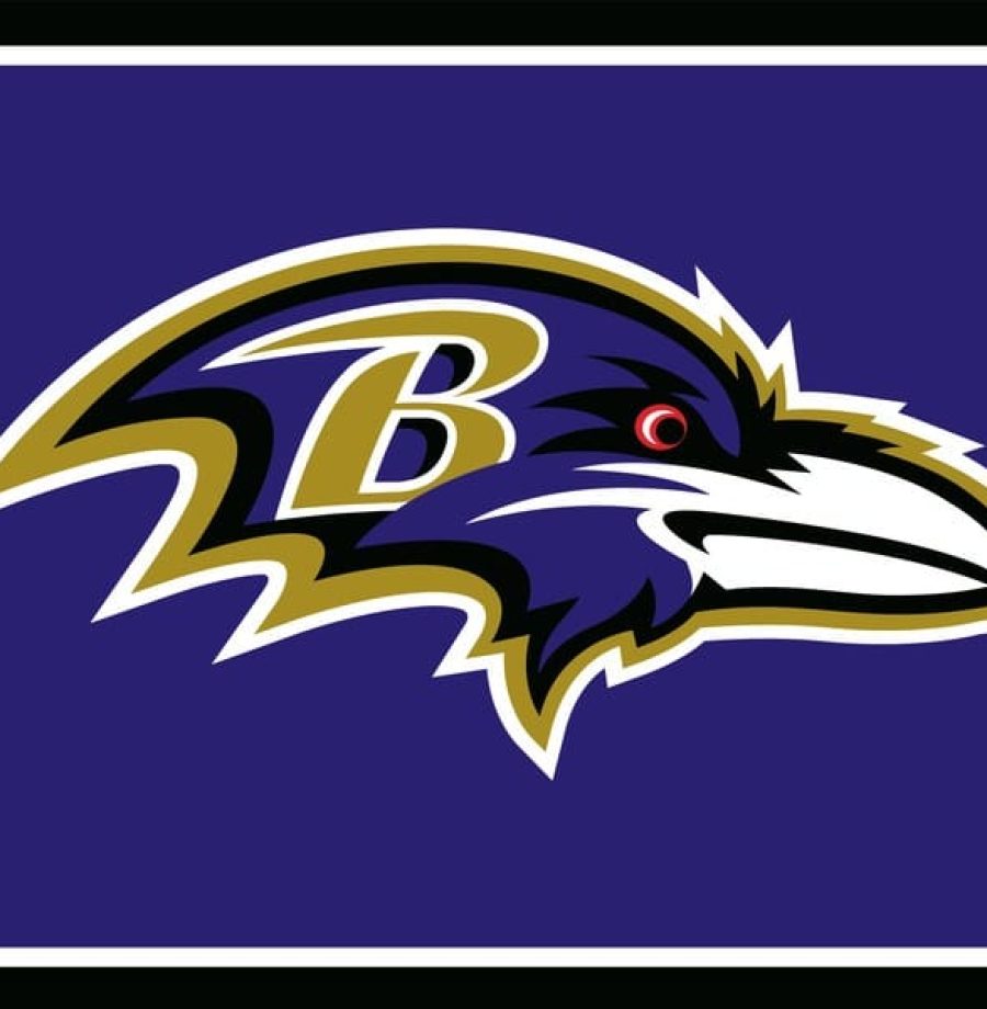 Logo dos Ravens, número 14 do ranking de torcidas da NFL