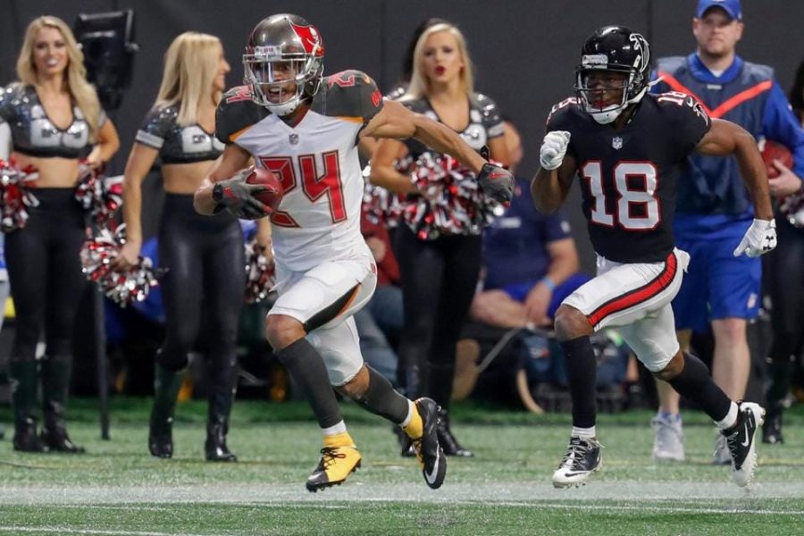 O Atlanta Falcons derrotou o Tampa Bay Buccaneers por 34 a 20
