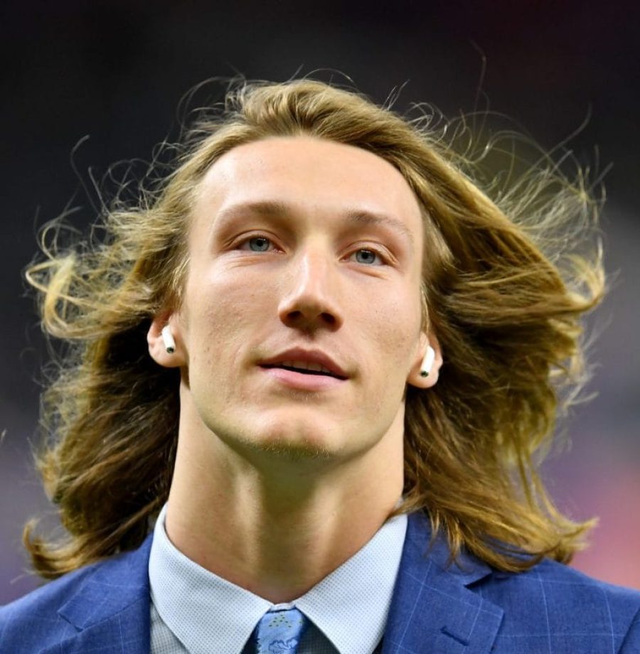 NEW ORLEANS, LOUISIANA - JANUARY 13: Trevor Lawrence #16 of the Clemson Tigers enters the stadium before the College Football Playoff National Championship game against the LSU Tigers at the Mercedes Benz Superdome on January 13, 2020 in New Orleans, Louisiana. (Photo by Alika Jenner/Getty Images)